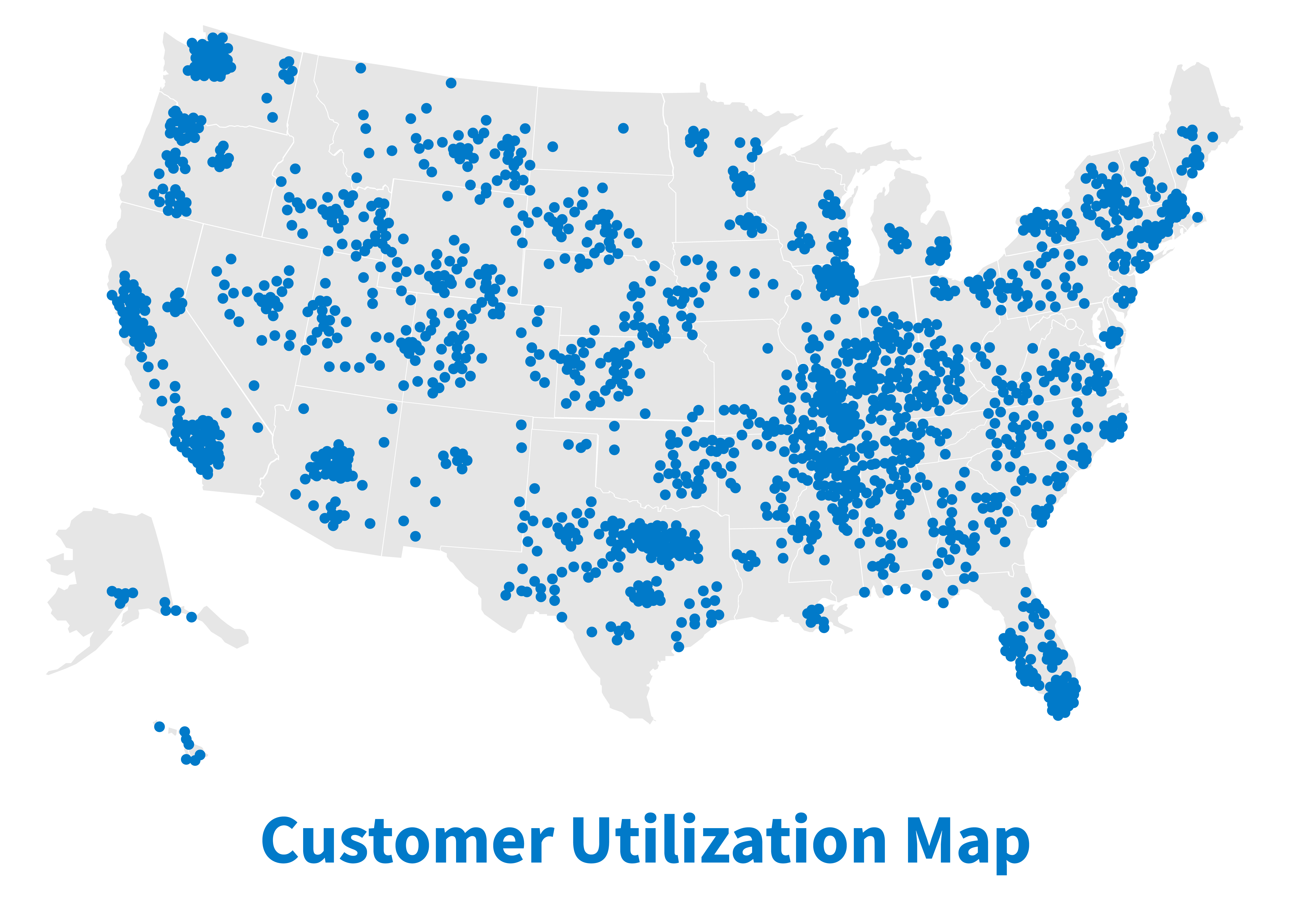 GPO Customer Utilization Map